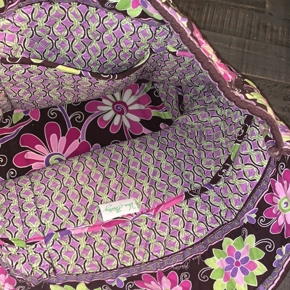 Vera Bradley Purple Punch (Ret.‎ 2009) Tote - Picture 7 of 7